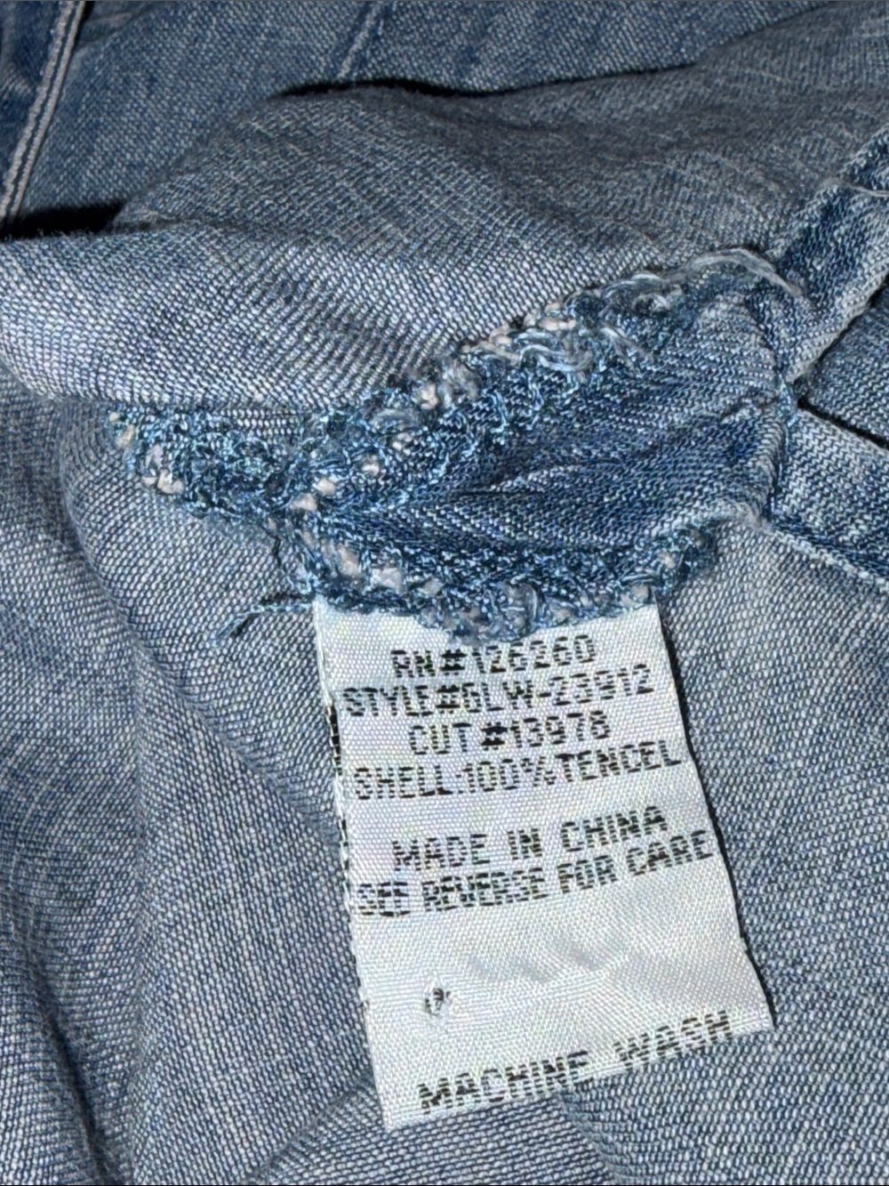 Velvet Heart Ruffled Denim Blouse - Picture 7 of 9